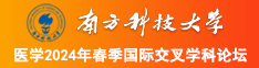 骚逼网站。南方科技大学医学2024年春季国际交叉学科论坛